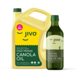 Jivo Canola Oil 5L and Jivo Extra Virgin Olive Oil 1L | Combo