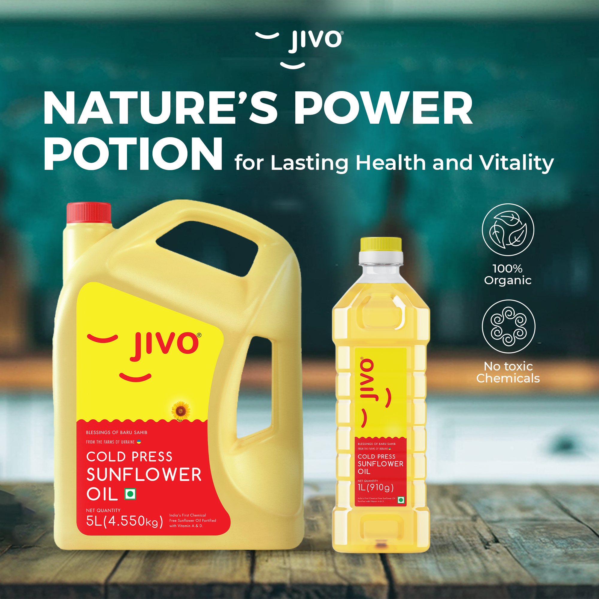 Jivo Cold Press Sunflower Oil